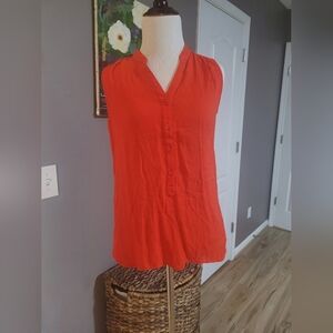CAbi Sleeveless Blouse Size Small